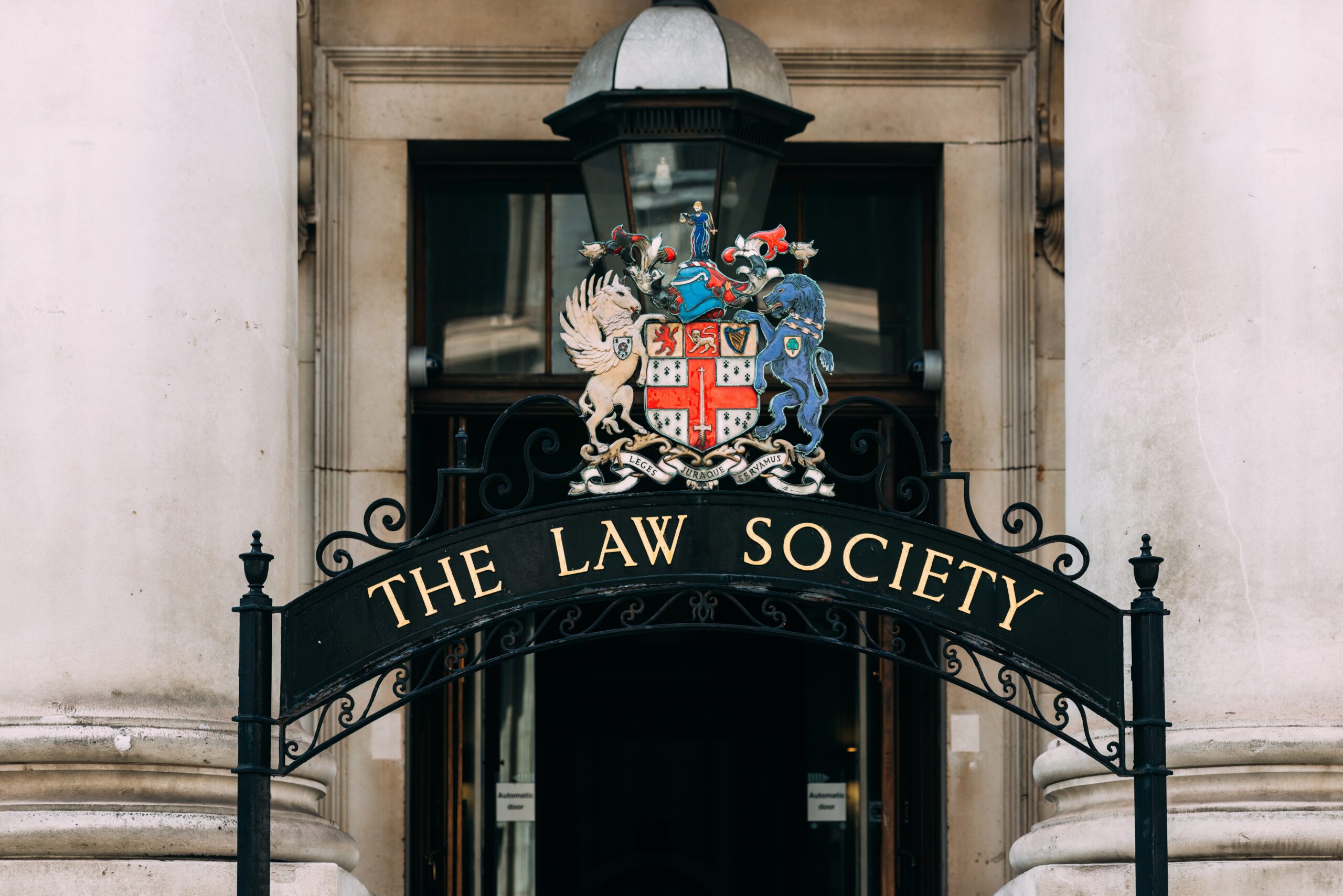 London, UK - June 27, 2024: Entrance of the Law Society of England and Wales, the independent professional body of solicitors in England and Wales